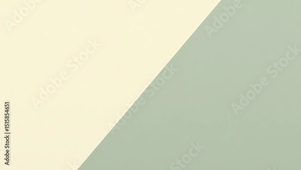 Obraz Minimalist Diagonal Background with Light Yellow and Pale Green Colors