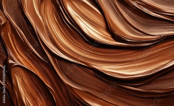 Obraz Chocolate paint swirls