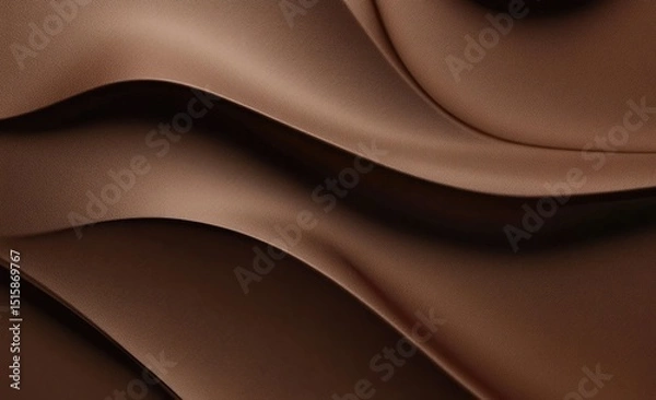 Obraz Abstract brown wavy folds