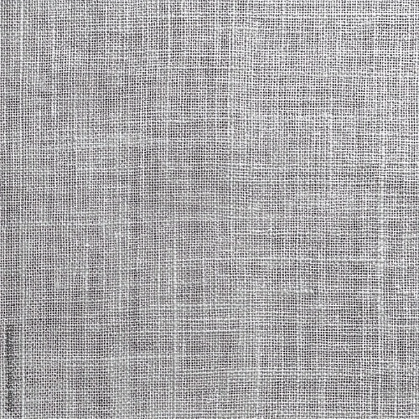 Obraz Textured gray linen fabric with subtle weave pattern, isolated background.