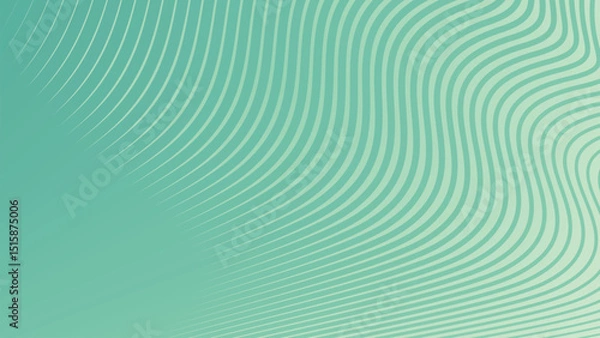 Obraz Green pastel gradient with stripes line abstract background