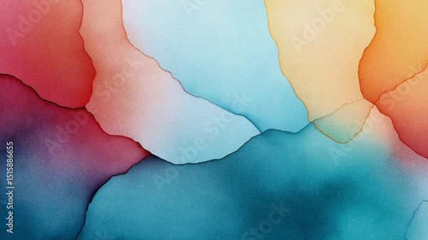 Obraz Vibrant Abstract Alcohol Ink Art Background