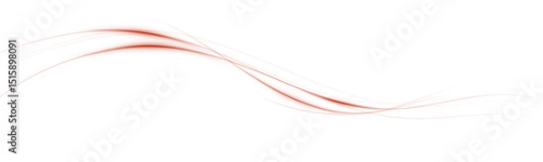 Fototapeta Red shiny sparks spiral wave. Curved bright speed line rotates. Shiny wavy path. Magic red swirl with glare. Glowing swirl effect.PNG	