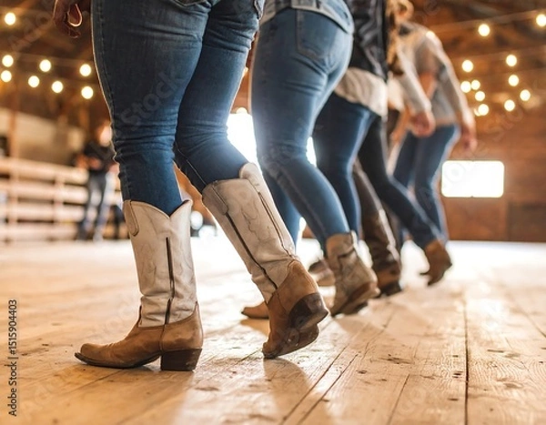 Obraz Cowgirls dancing