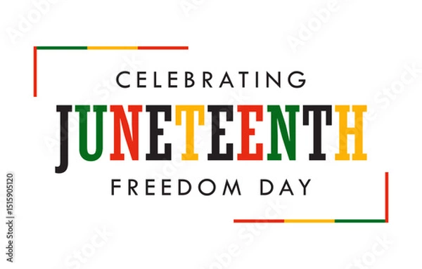 Obraz Juneteenth Freedom Day Celebration Vector Illustration