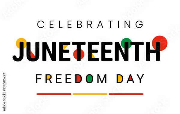 Obraz Celebrating Juneteenth Freedom Day Design Illustration