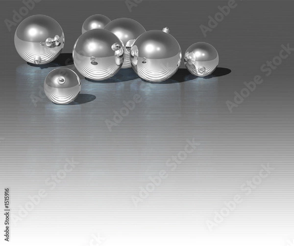 Obraz christmas silver ball
