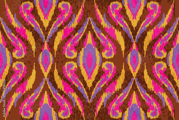 Fototapeta abstract batik motif or abstract damask motif