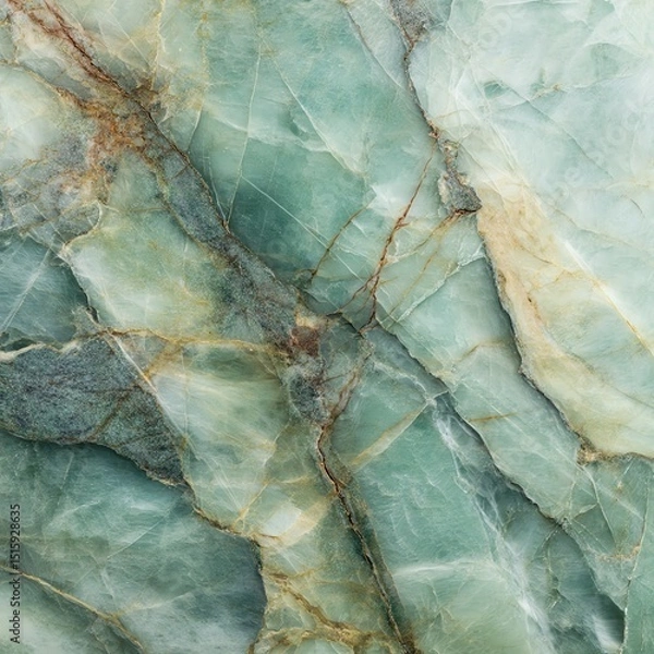 Obraz Beautiful green marble texture with unique patterns and intricate veining.