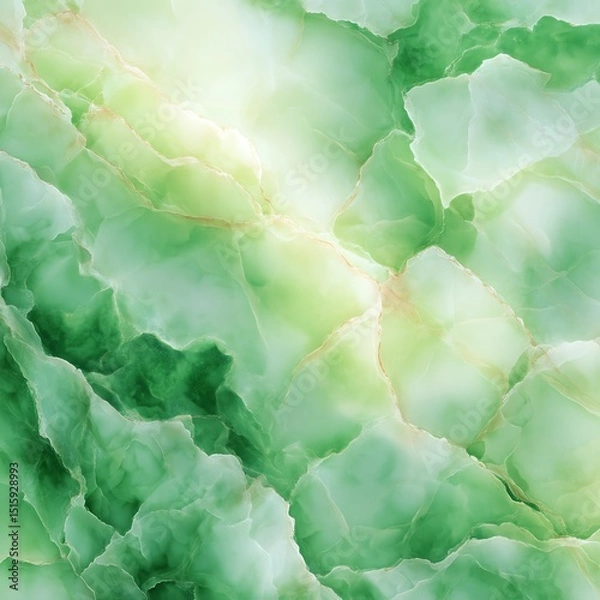 Obraz Abstract green marble texture with soft gradients and organic patterns.