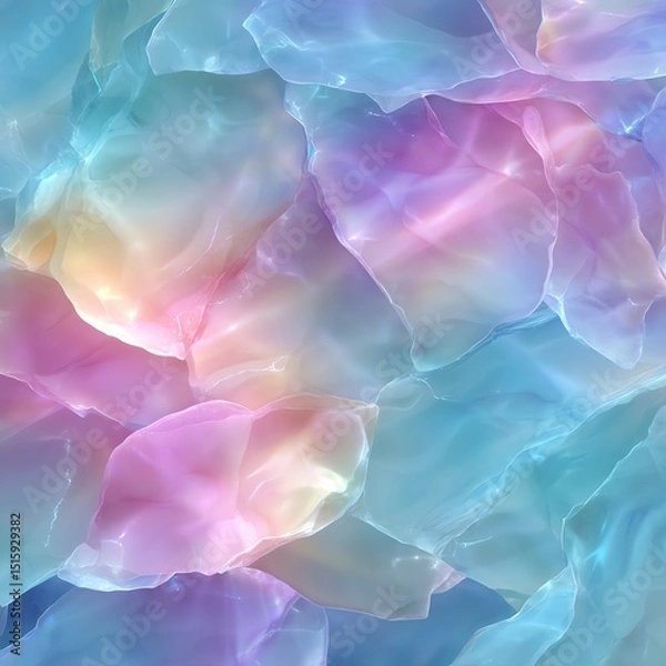 Obraz Soft pastel colored translucent layers with a dreamy, ethereal quality.