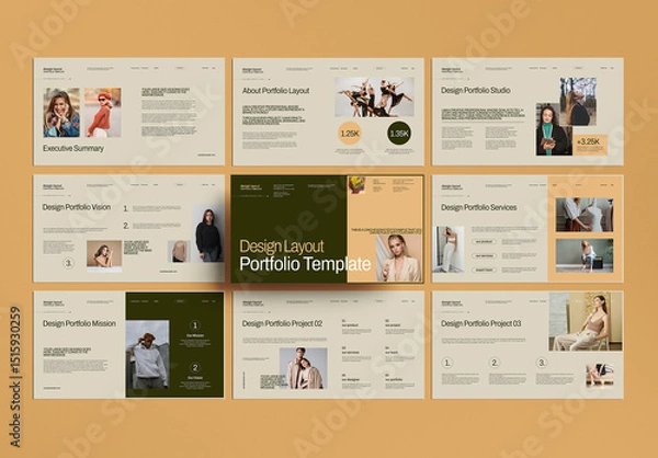 Obraz Design Layout Portfolio Presentation Template