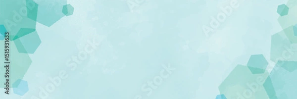 Obraz 涼しいイメージの水彩背景