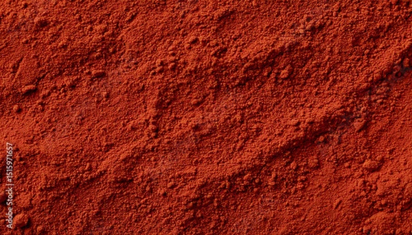 Obraz poudre d'argile, texture de surface en terre rouge sèche