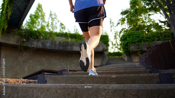 Fototapeta Outdoor Running Routine on a Sunny Day. Running
Motivation. Start Your Fitness Journey.