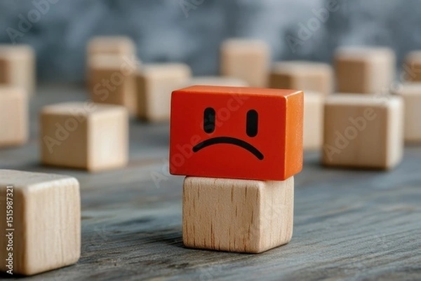 Obraz Negative Reviews Concept. Managing Customer Feedback and Reputation with Bad Ratings