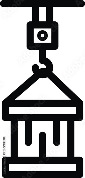 Obraz lifter vector icon