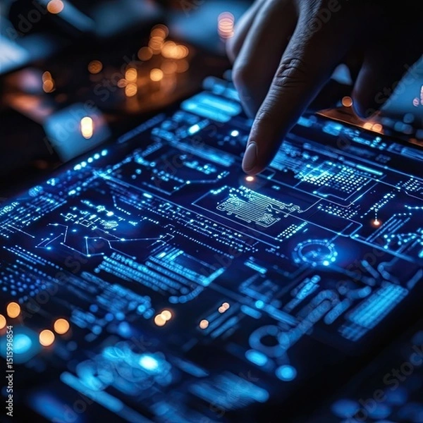 Fototapeta Digital Transformation for Traditional Businesses modernizing operations, integrating technology, automating processes, enabling innovation, supporting competitive advantage