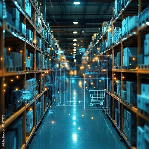 Fototapeta Digital transformation tools for retailers to enhance their customer engagement, optimize inventory, and integrate new technology solutions to stay competitive in a rapidly changing market.
