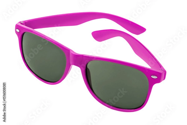 Obraz Sonnenbrille pink  Hintergrund transparent PNG cut out  Sunglasses