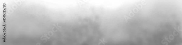 Fototapeta  Fog or smoke overlay isolated on transparent background.  PNG. Rising fog. Smoke texture for creative graphic design. 