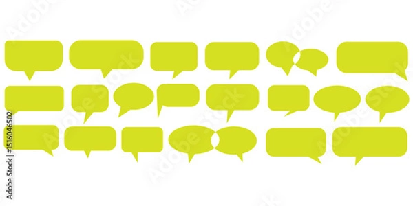 Fototapeta Speech bubble collection. Set of speech bubble. Speech bubble comic sign. eps 10