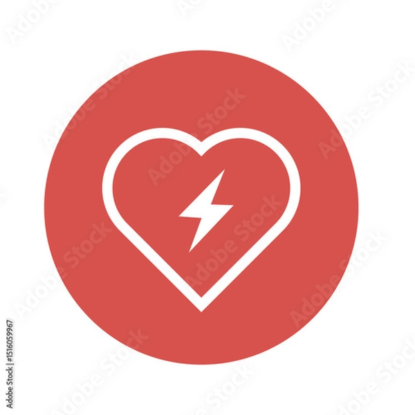 Obraz heart cpr medical icon vector design	
