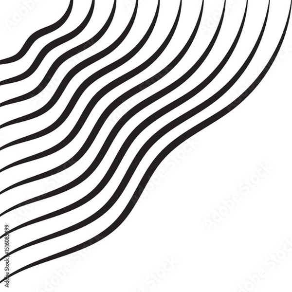 Fototapeta Wave Line Corner