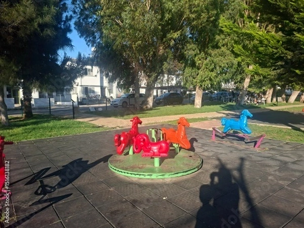 Obraz children playing in the park