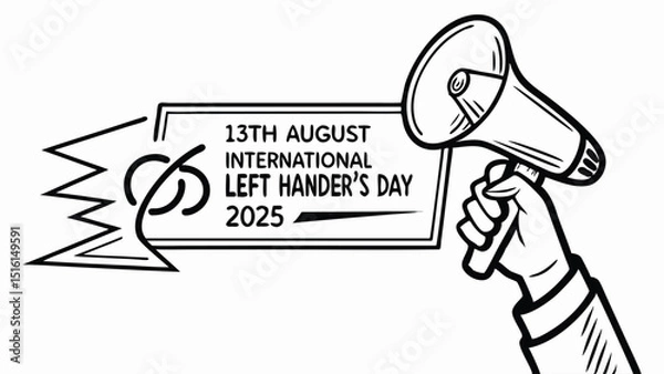 Fototapeta Creative Vector for International Lefthanders Awareness.eps