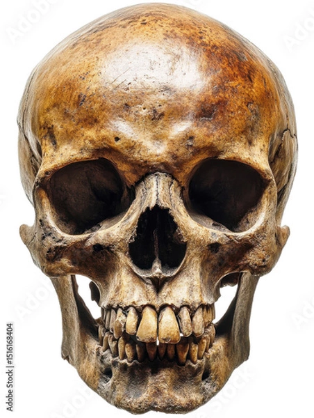 Obraz human skull isolated on transparent background