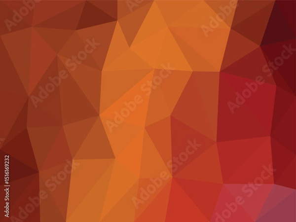 Obraz Warm Geometric Polygon Abstract Background