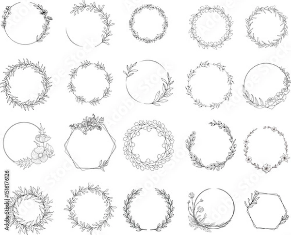 Obraz Wreath collection bundle 