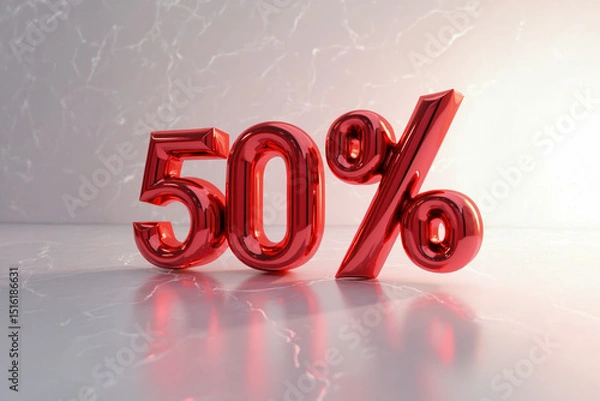 Fototapeta réduction de 50 % en 3D