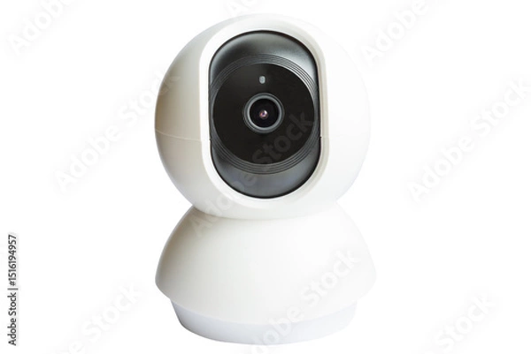 Fototapeta Wifi security home ip camera in PNG isolated on transparent background