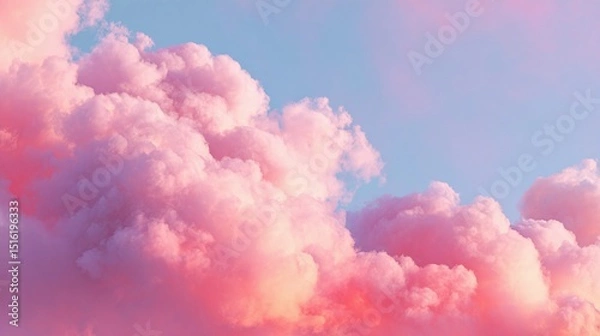 Obraz fuzzy sky gentle pink cloud backdrop