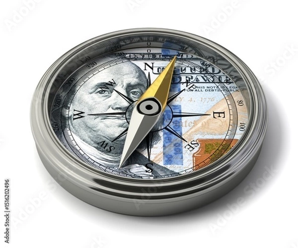 Obraz ドルの方位磁針