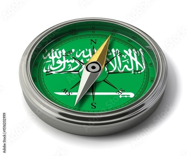 Obraz サウジアラビアの方位磁針