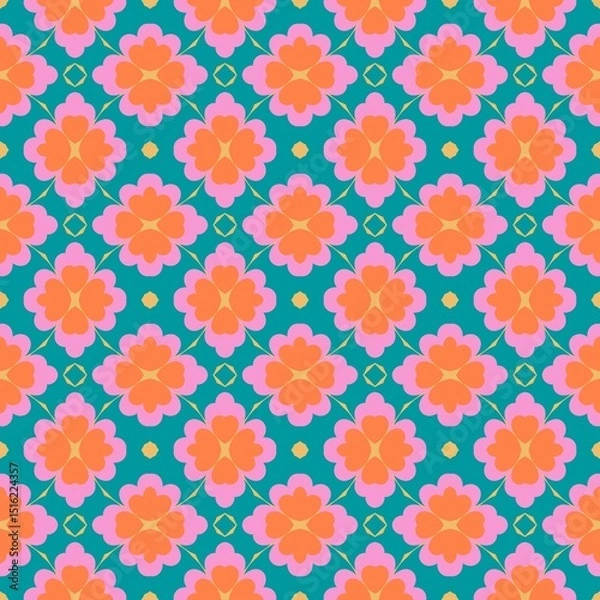 Obraz Nature's Geometry Vibrant Earth Palette