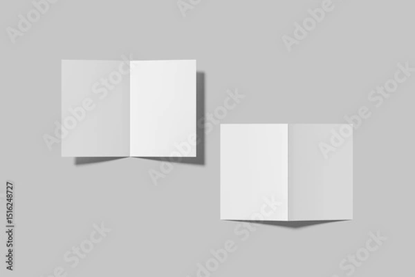 Obraz A5 Bifold Brochure Blank Mockup