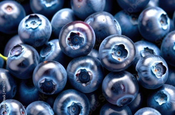Obraz Close up Background of Blueberries