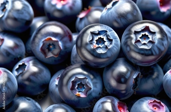 Obraz Close up Background of Blueberries