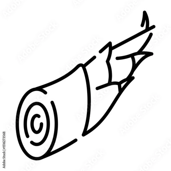 Fototapeta bamboo shoot icon	