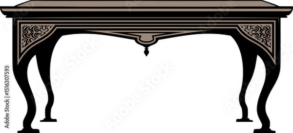 Fototapeta Design of vintage decorative table