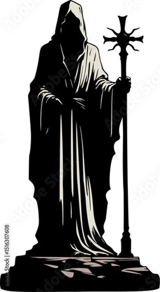 Fototapeta Design of elegant religion statue