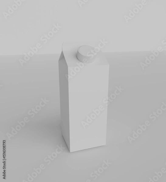 Obraz Milk box and box model