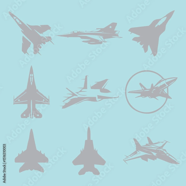 Obraz fighter plan vector
