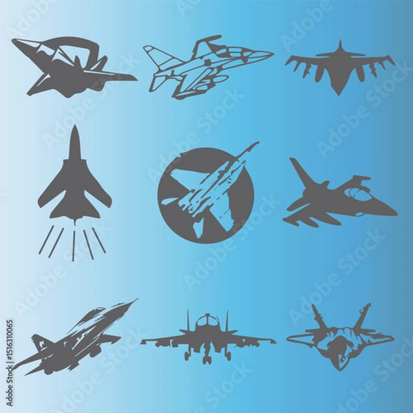 Obraz air fighter vector