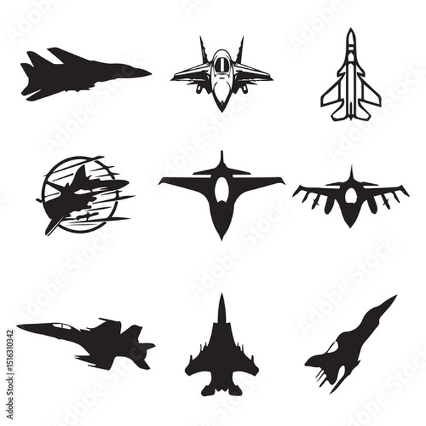 Obraz fighter jet vector