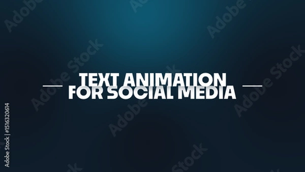 Obraz Text Animation for Social Media